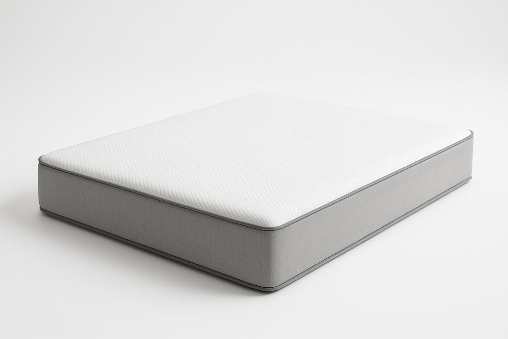 White/grey memory foam mattress 200x160x20 cm