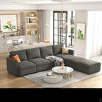 Christopher Knight Home - Stellar Modular U-Shaped Sectional Sofa Bed with Storage, 6 Seats, Ottoman, and Chenille Fabric