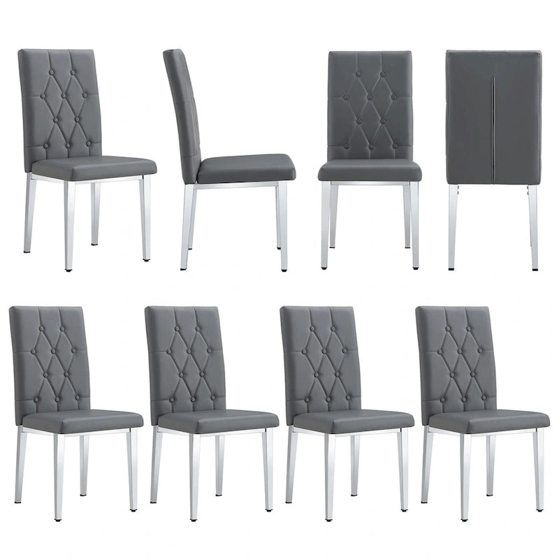 8 Piece Armless Dining Chairs