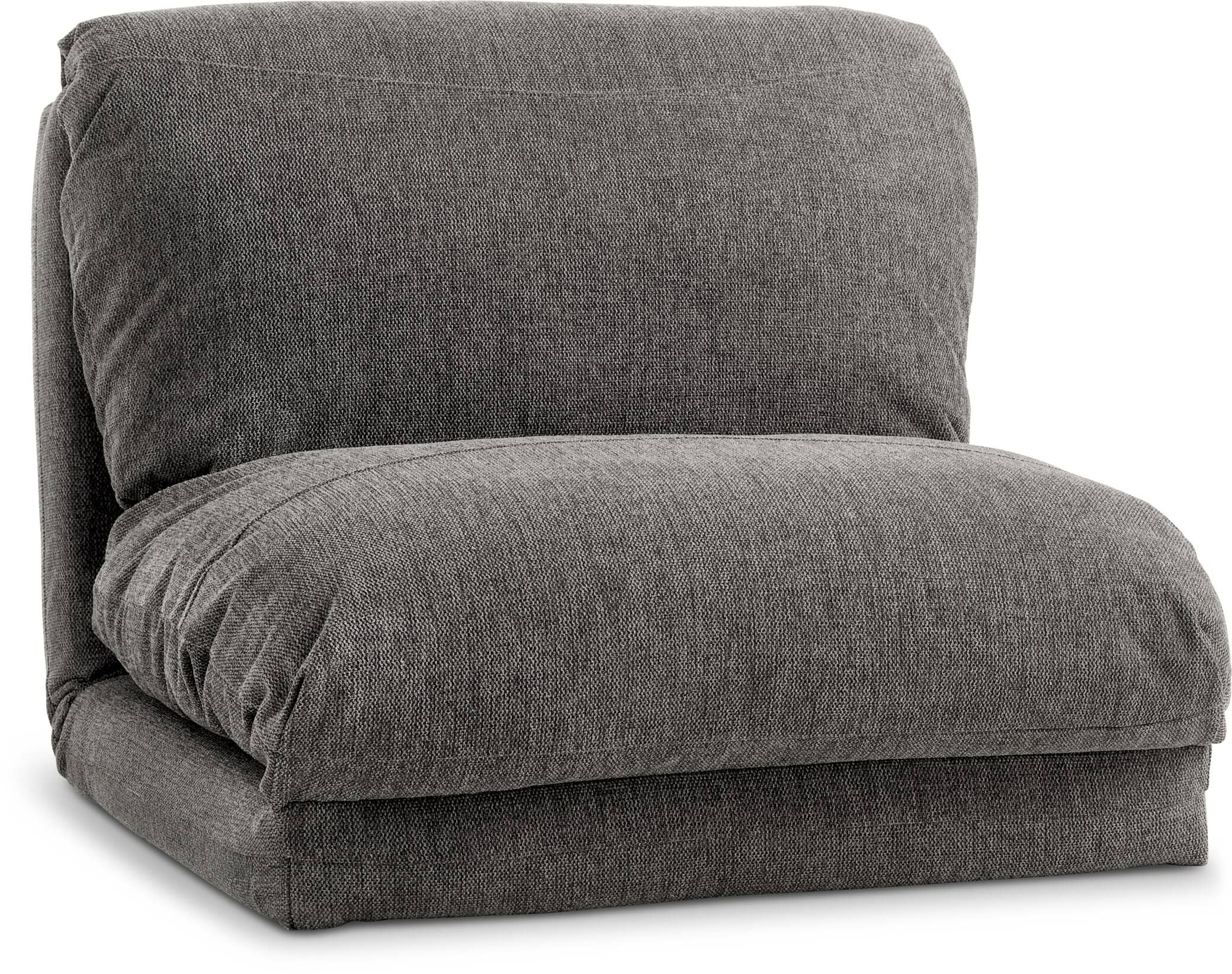 JYSK VEGGER convertible armchair in grey fabric