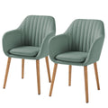 Mørteens TILANDA A Armchair 57 x 83 x 61cm Fabric Colors: Mint Grey Green/Mint Grey Set of