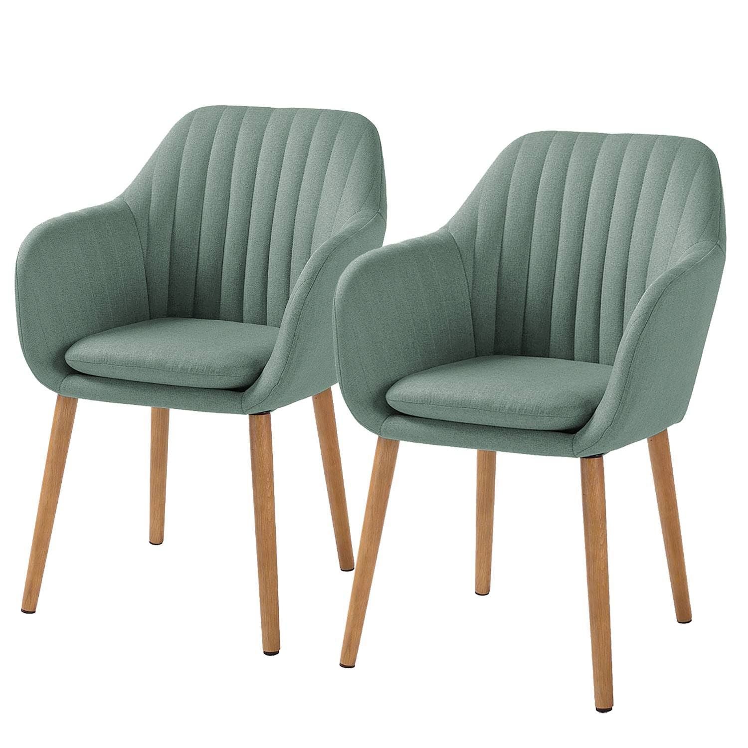 Mørteens TILANDA A Armchair 57 x 83 x 61cm Fabric Colors: Mint Grey Green/Mint Grey Set of