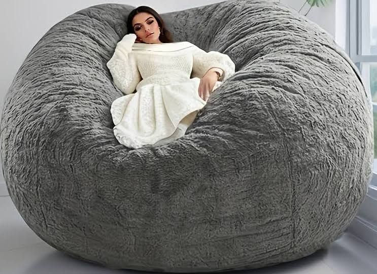 1pc Large Memory Foam Furniture Bag and Large Living Room Sofa Armchair, Giant Bean Bag, Giant Pouf, Bean Bag Chair, Equipped with a Cover
