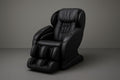 Black Synthetic Leather Massage Chair