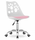 NMK HOME 360° Swivel Office Chair for Children and Adults - Height Adjustable Ergonomic Office Chair - Easy to Assemble and Chrome Base