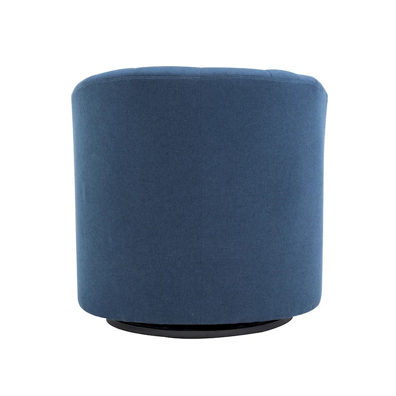 Porthos Home Matilde Swivel Fabric Barrel Accent Chair with Removable Seat Cushion
