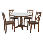 5 Pieces Dining Table and Chairs Set