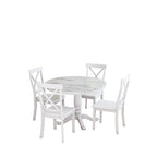 5 Pieces Dining Table and Chairs Set
