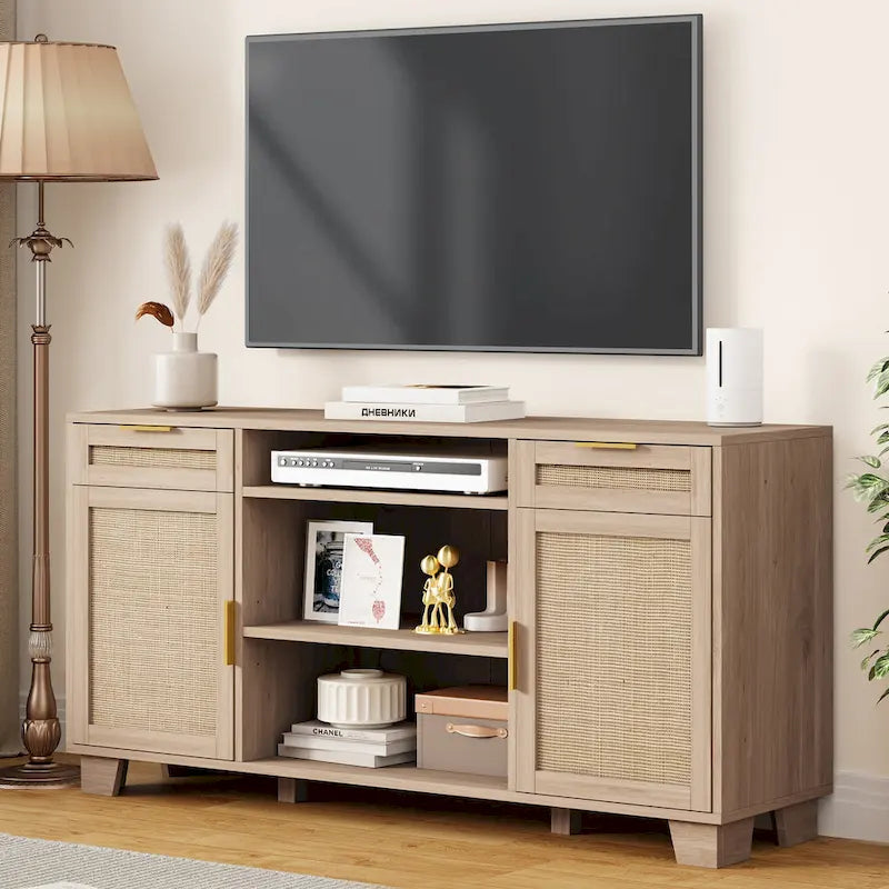 Moasis 58   Rattan TV Stand