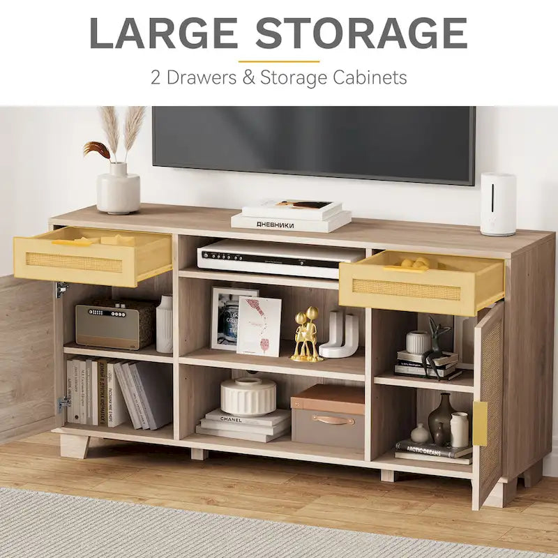 Moasis 58   Rattan TV Stand