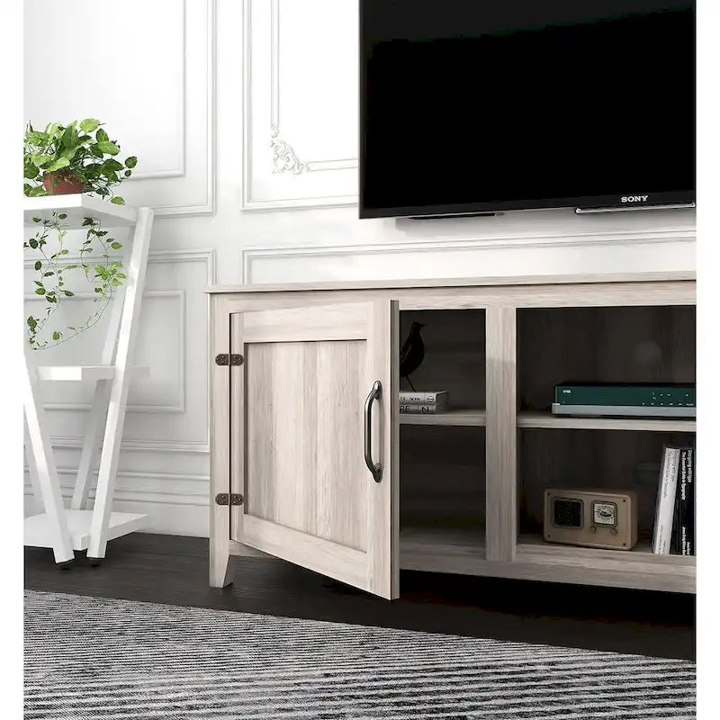 Modern Entertainment Center with Doors for 55 65 70 75 inch TV Stand - M