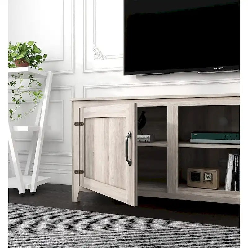 Modern Entertainment Center with Doors for 55 65 70 75 inch TV Stand - M