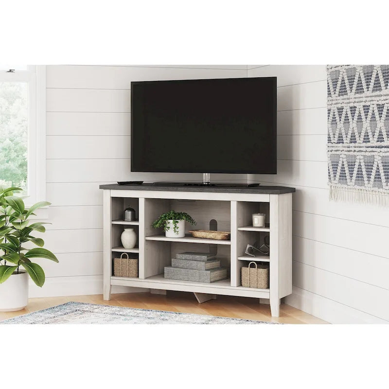 Signature Design by Ashley Dorrinson Corner TV Stand - 48 inches in width