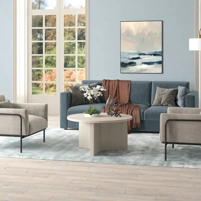 Anders 32   Wide Round Coffee Table