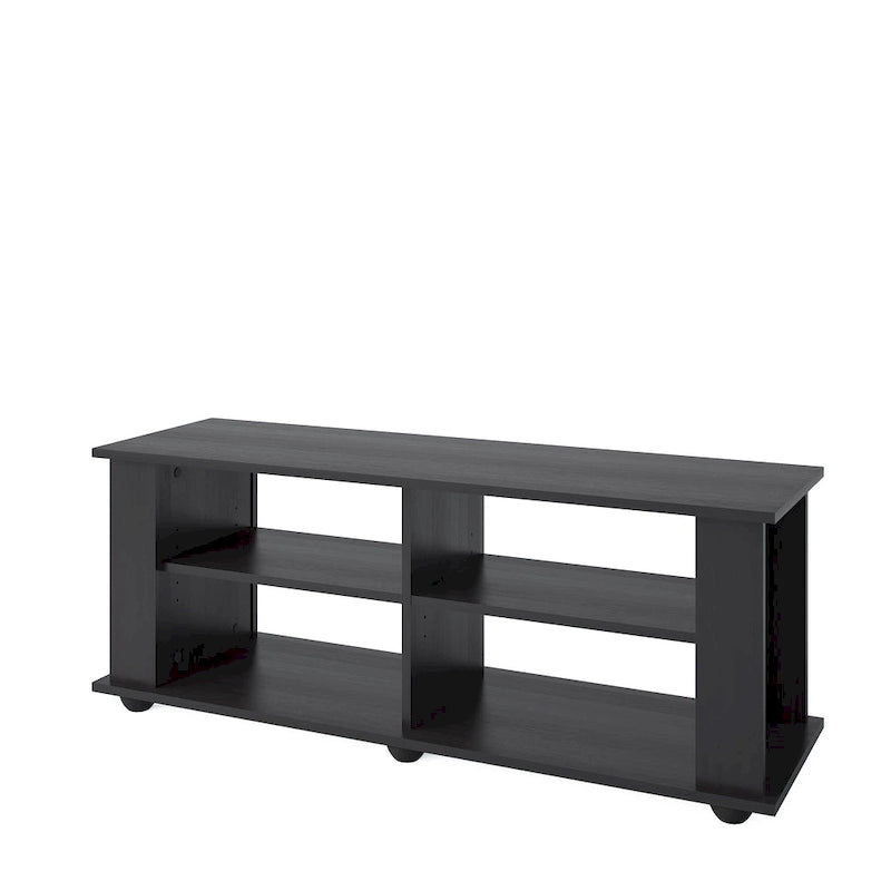 Black TV Stand, accommodates TVs up to 55   or 75  