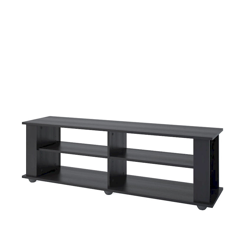 Black TV Stand, accommodates TVs up to 55   or 75