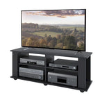Black TV Stand, accommodates TVs up to 55   or 75