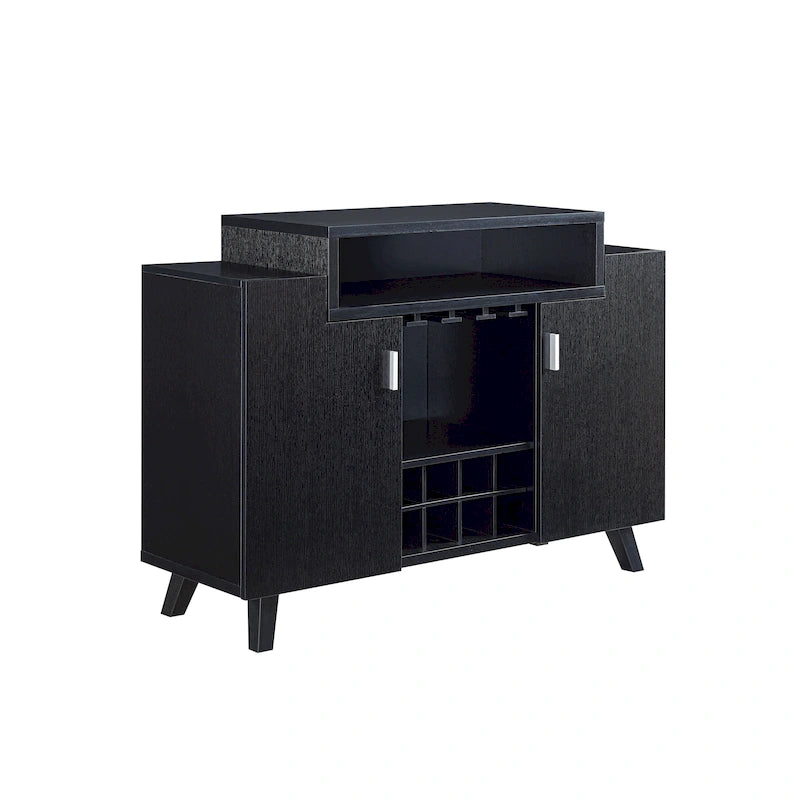 Furniture of America Hafley Contemporary 8-shelf Wine Cabinet Buffet