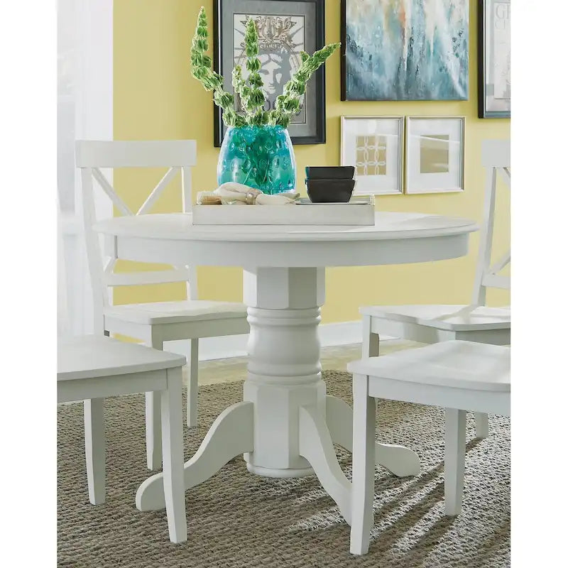 Homestyles 42   Round Pedestal Dining Table (Table Only)