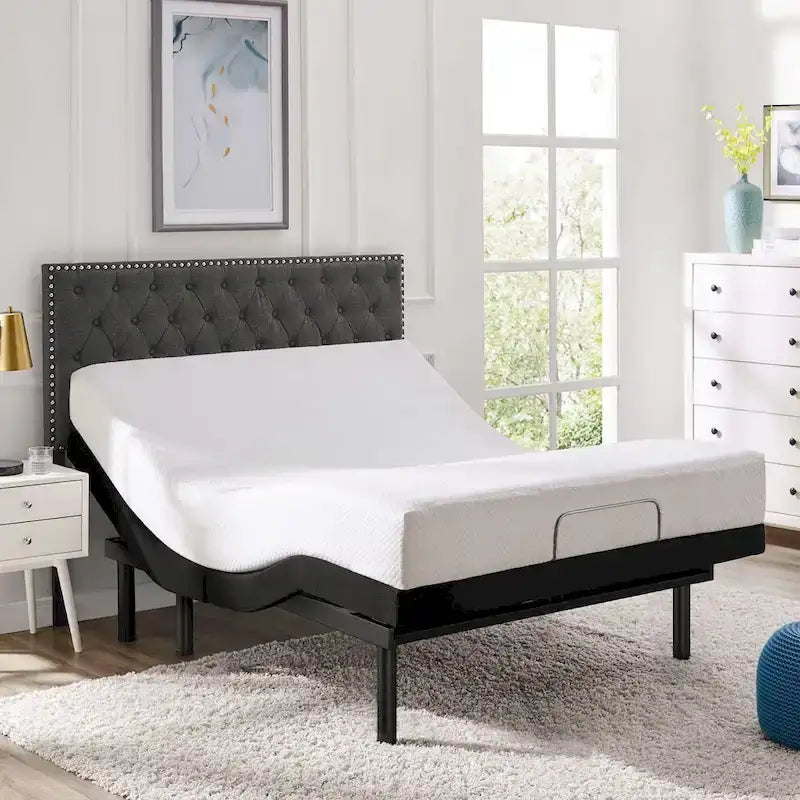 Massaging Zero Gravity Adjustable Bed with Wireless Remote