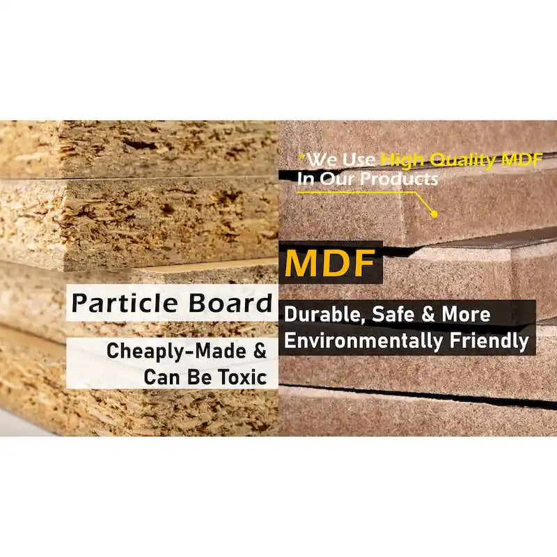 COZAYH Contemporary Mirror Front Nightstand, Modern Dresser for Bedroom, Living Room, Entryway