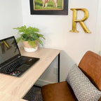 95.2 Inch L Shaped Desk with Shelves Home Office Computer Desk