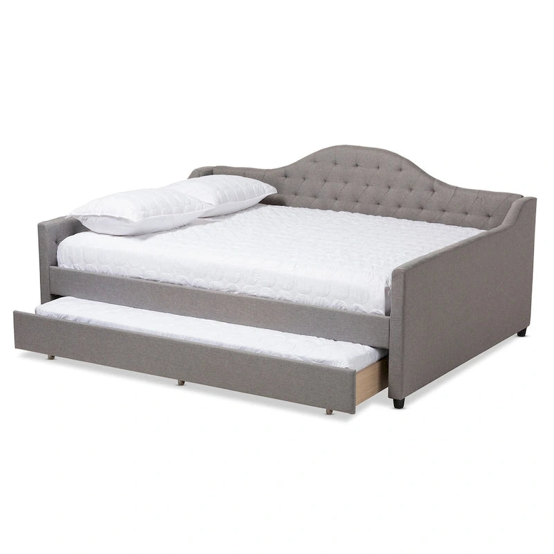 Eliza Contemporary Daybed with Pull-out Trundle by Baxton Studio