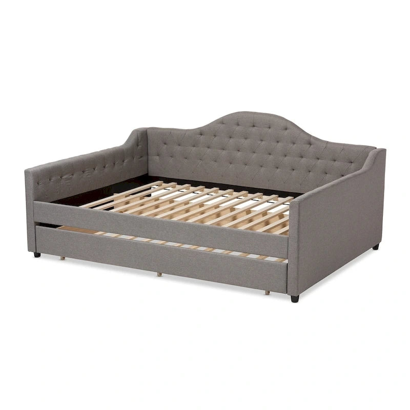 Eliza Contemporary Daybed with Pull-out Trundle by Baxton Studio