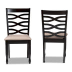 Lanier Modern and Contemporary 2-Piece Wood Dining Chair Set