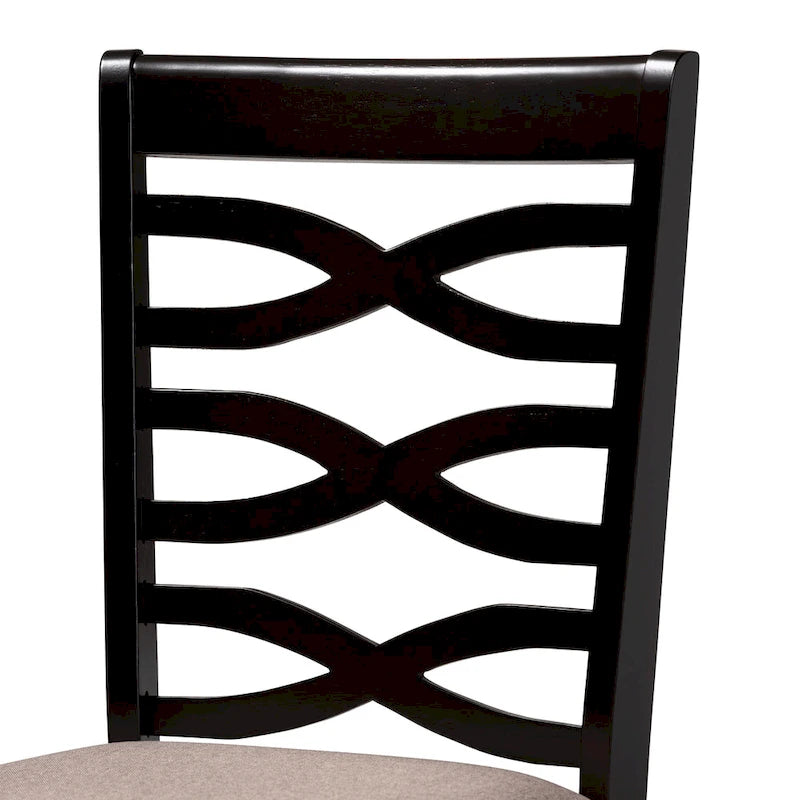 Lanier Modern and Contemporary 2-Piece Wood Dining Chair Set