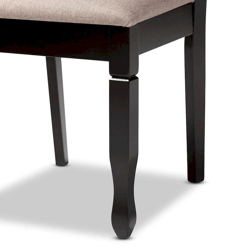 Lanier Modern and Contemporary 2-Piece Wood Dining Chair Set