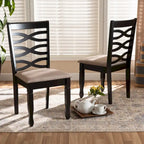 Lanier Modern and Contemporary 2-Piece Wood Dining Chair Set