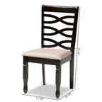 Lanier Modern and Contemporary 2-Piece Wood Dining Chair Set