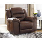Stoneland Contemporary Power Rocker Recliner Chocolate