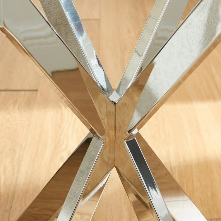 19.7   End Table With Glass Top