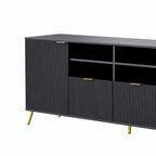 4-Piece Entertainment Wall Unit with 13 Shelves, 8 Drawers, and 2 Cabinets