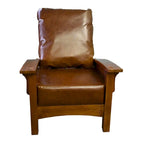 Preorder Craftsman / Mission Leather And Oak Morris Chair