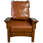Preorder Craftsman / Mission Leather And Oak Morris Chair