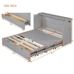 Merax Murphy Bed with drawer and a set of Sockets & USB Ports