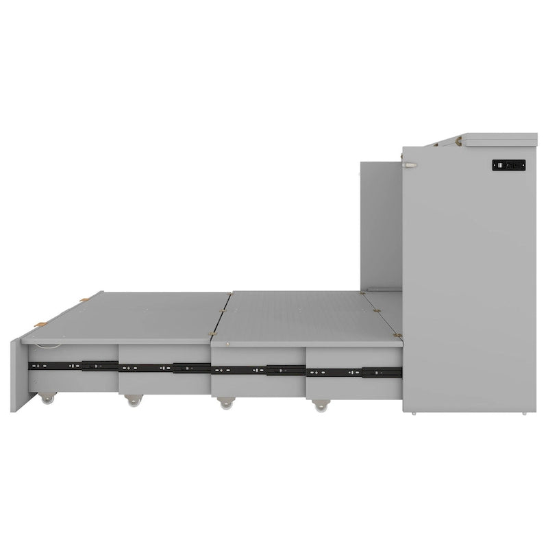 Merax Murphy Bed with drawer and a set of Sockets & USB Ports