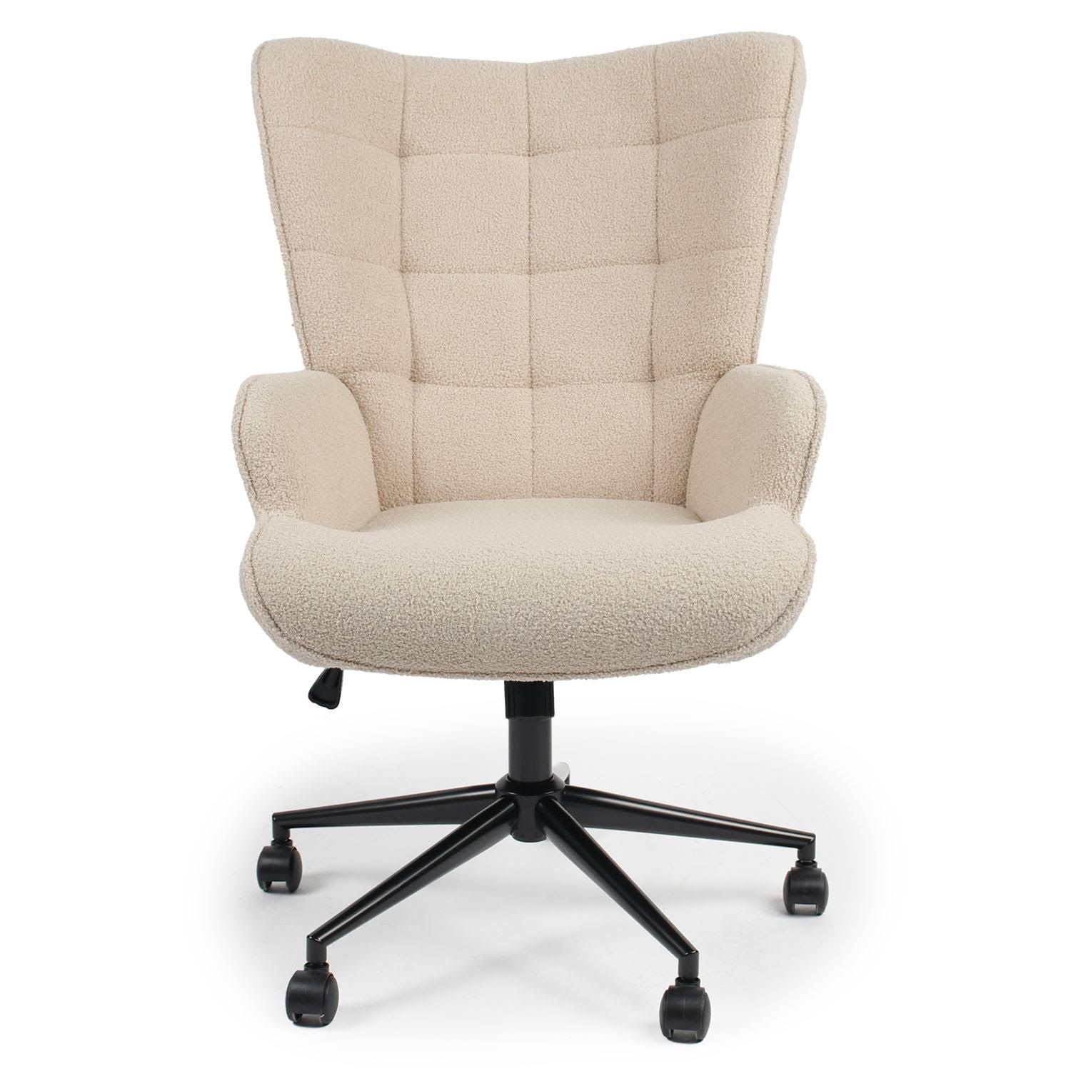 Menzzo Florelo Velvet High-Back Modern Office Chair