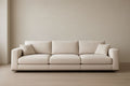 3-Seater Sofa in Beige Fabric, 220×90×85 cm